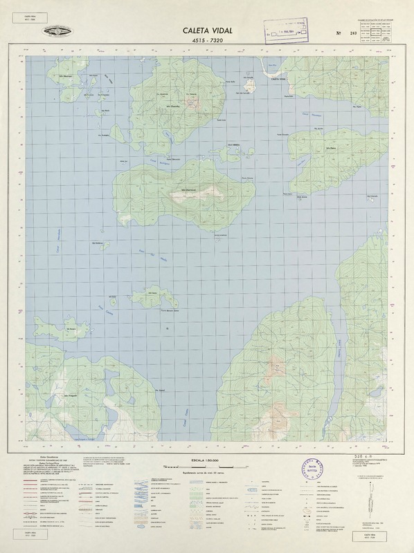 Caleta Vidal 4515 - 7320 [material cartográfico] : Instituto Geográfico Militar de Chile.