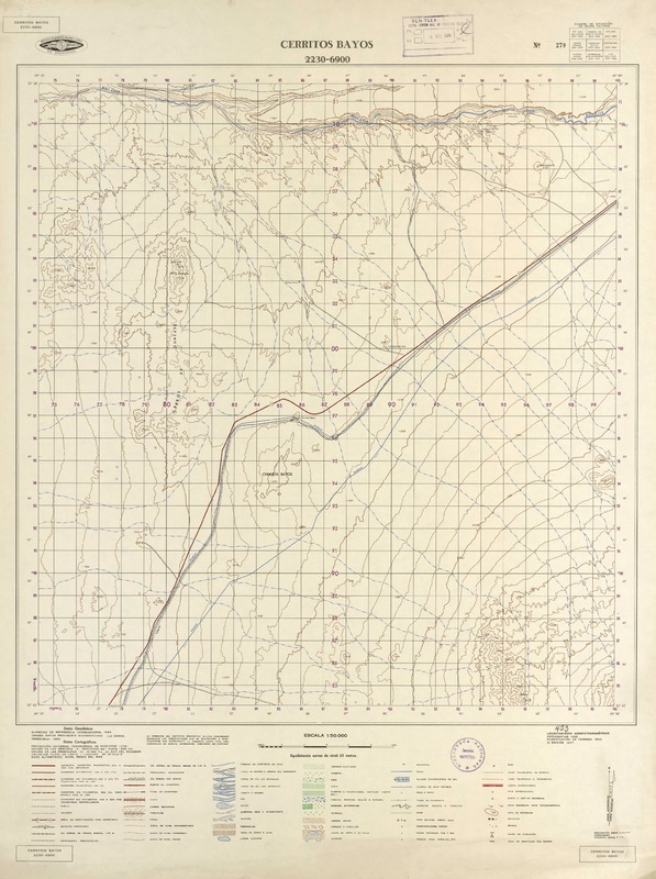 Cerritos Bayos 2230 - 6900 [material cartográfico] : Instituto Geográfico Militar de Chile.