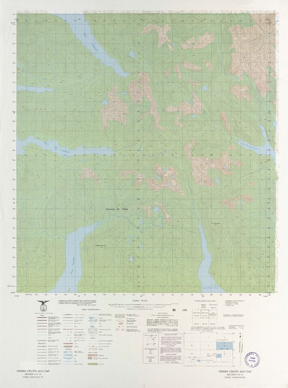Cerro Chato 4615 - 7440 [material cartográfico] : Instituto Geográfico Militar de Chile.
