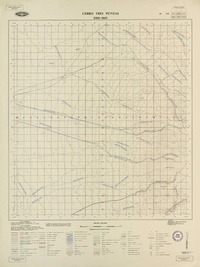 Cerro Tres Puntas 2500 - 6915 [material cartográfico] : Instituto Geográfico Militar de Chile.