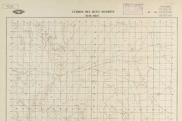 Cerros del Buey Muerto 2230 - 6945 [material cartográfico] : Instituto Geográfico Militar de Chile.