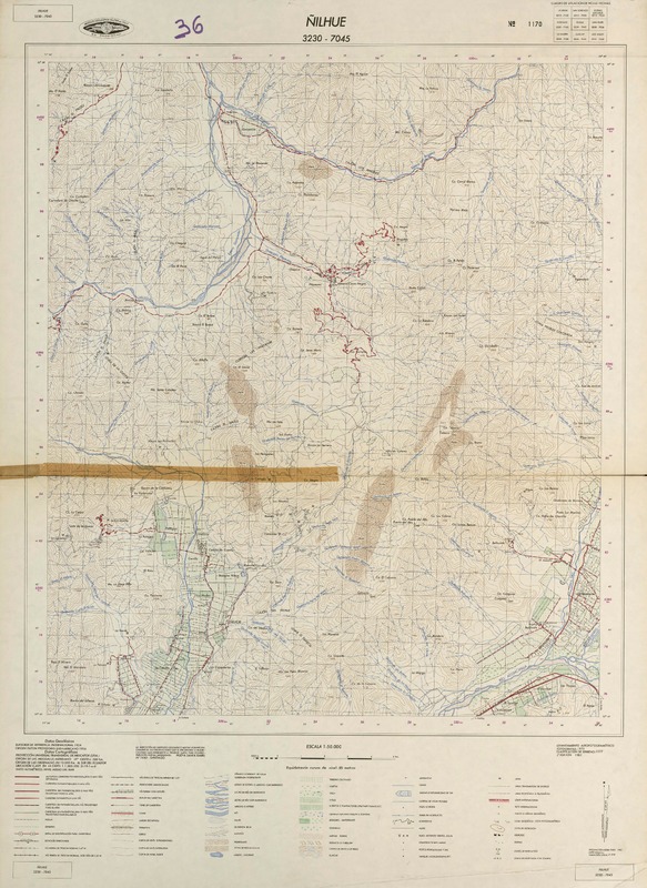 Ñilhue 3230 - 7045 [material cartográfico] : Instituto Geográfico Militar.