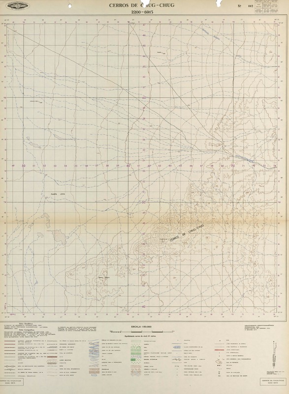 Cerros de Chug-Chug 2200 - 6915 [material cartográfico] : Instituto Geográfico Militar.