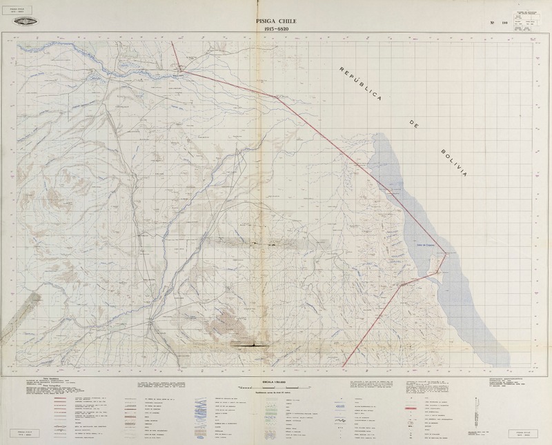 Pisiga Chile 1915 - 6820 [material cartográfico] : Instituto Geográfico Militar.
