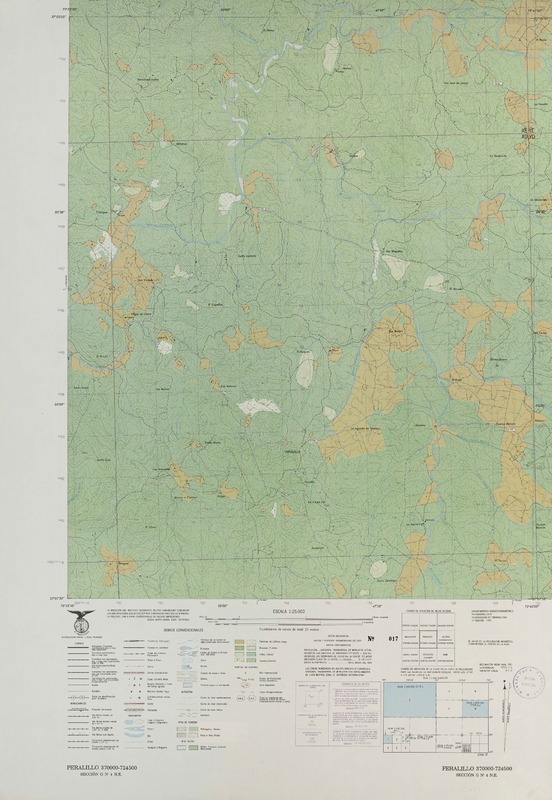 Peralillo 370000 - 724500 [material cartográfico] : Instituto Geográfico Militar de Chile.