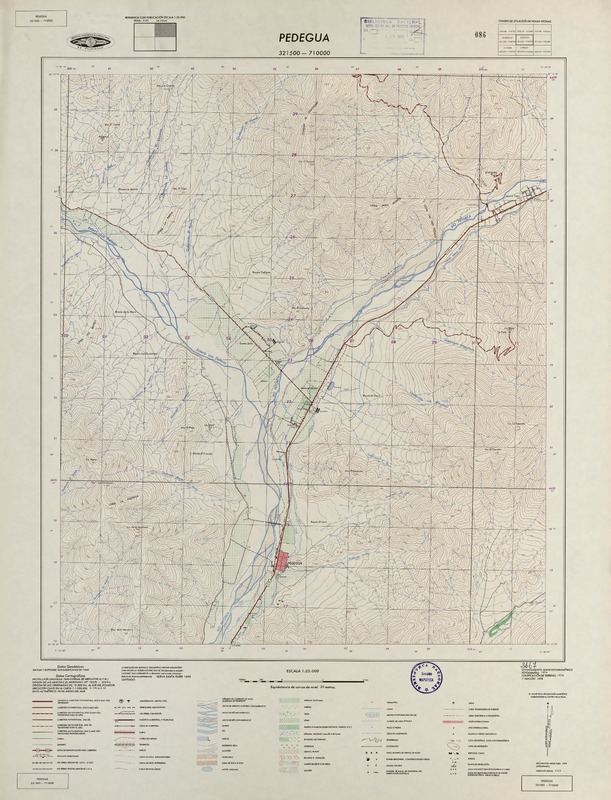 Pedegua 321500 - 710000 [material cartográfico] : Instituto Geográfico Militar de Chile.