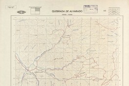Quebrada de Alvarado 330000 - 710000 [material cartográfico] : Instituto Geográfico Militar de Chile.