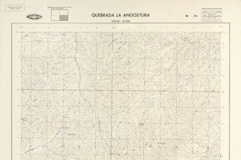 Quebrada la Angostura 273730 - 701500 [material cartográfico] : Instituto Geográfico Militar de Chile.