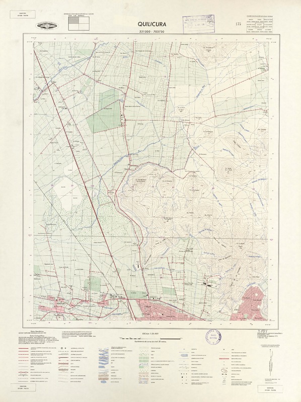 Quilicura 331500 - 703730 [material cartográfico] : Instituto Geográfico Militar de Chile.