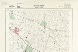 San Clemente 353000 - 712230 [material cartográfico] : Instituto Geográfico Militar de Chile.