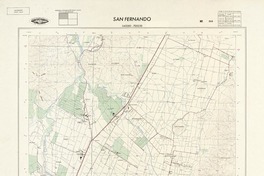 San Fernando 343000 - 705230 [material cartográfico] : Instituto Geográfico Militar de Chile.