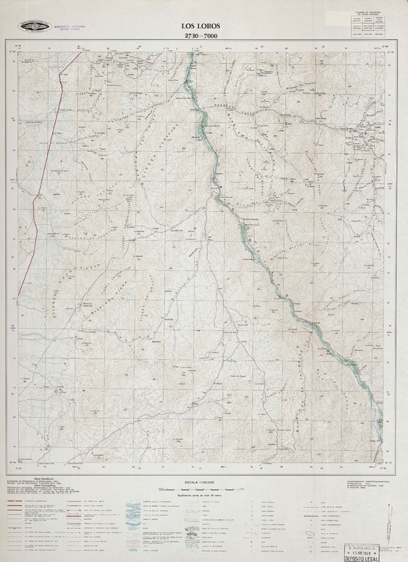 Los Loros 2730 - 7000 [material cartográfico] : Instituto Geográfico Militar de Chile.