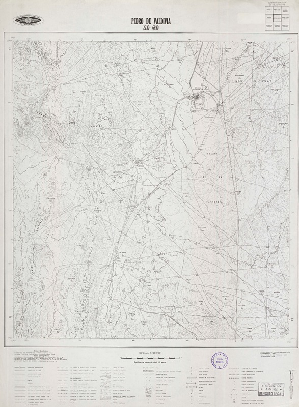 Pedro de Valdivia 2230 - 6930 [material cartográfico] : Instituto Geográfico Militar de Chile.