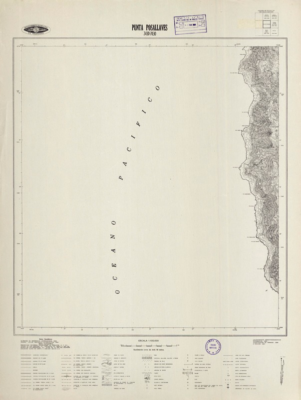 Punta Posallaves, 24° 30' - 70° 30'  [material cartográfico] Instituto Geográfico Militar de Chile.