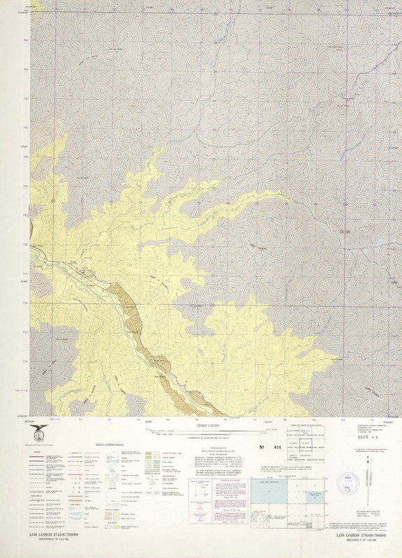 Los Loros 274500 - 700000 [material cartográfico] : Instituto Geográfico Militar de Chile.