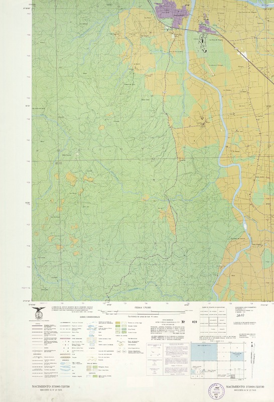Nacimiento 373000 - 723730 [material cartográfico] : Instituto Geográfico Militar de Chile.