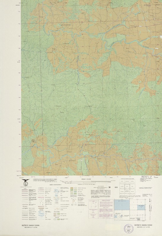 Reñico 380000 - 723000 [material cartográfico] : Instituto Geográfico Militar de Chile.