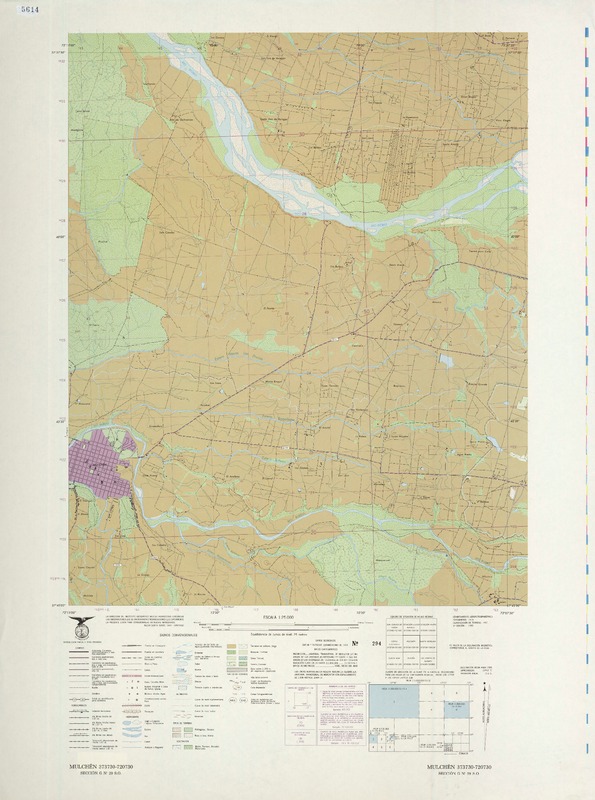 Mulchén 373730- 720730 [material cartográfico] : Instituto Geográfico Militar de Chile.