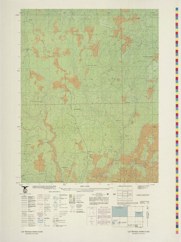 Las Ñochas 383000 - 731500 [material cartográfico] : Instituto Geográfico Militar de Chile.