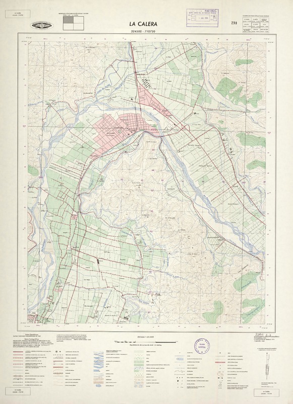 La Calera 324500 - 710730 [material cartográfico] : Instituto Geográfico Militar de Chile.