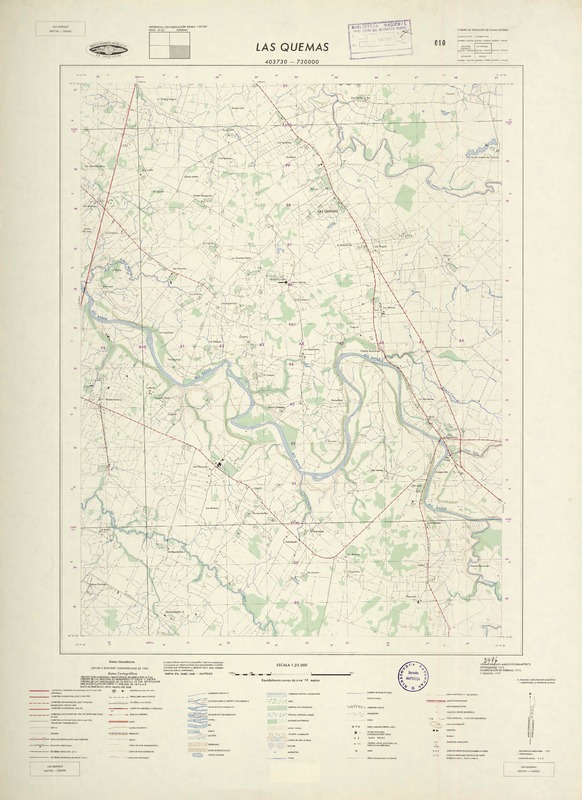 Las Quemas 403730 - 730000 [material cartográfico] : Instituto Geográfico Militar de Chile.