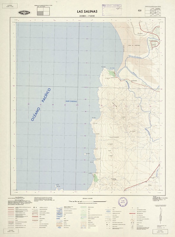 Las Salinas 322230 - 712230 [material cartográfico] : Instituto Geográfico Militar de Chile.