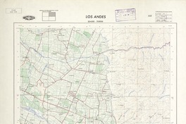 Los Andes 324500 - 703000 [material cartográfico] : Instituto Geográfico Militar de Chile.