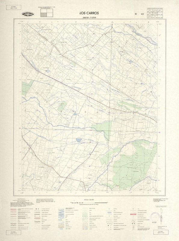 Los Carros 360730 - 713730 [material cartográfico] : Instituto Geográfico Militar de Chile.