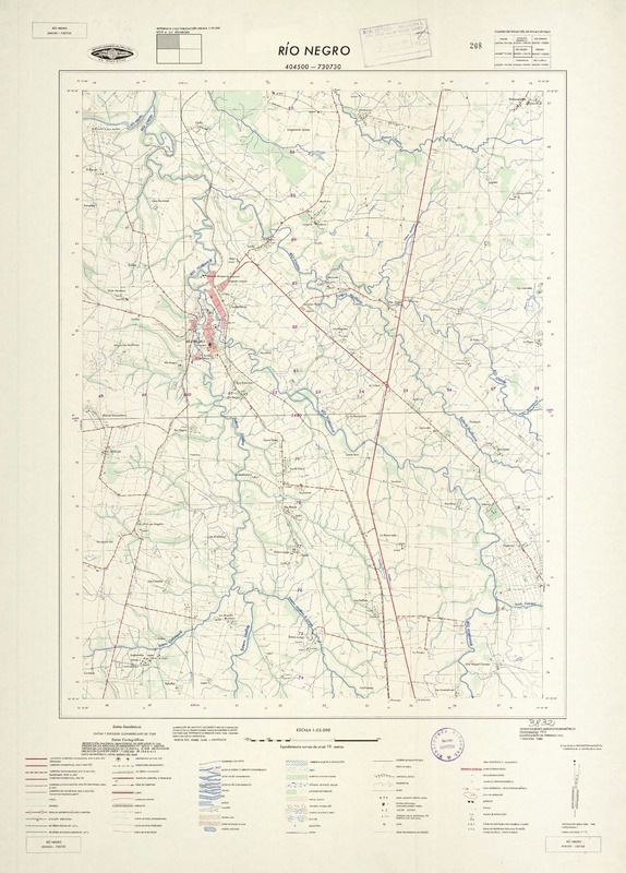 Río Negro 404500 - 730730 [material cartográfico] : Instituto Geográfico Militar de Chile.
