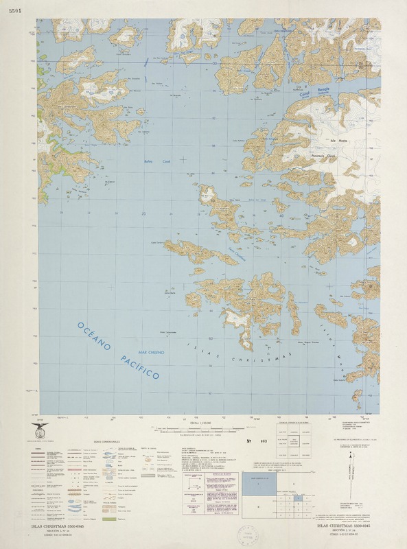Islas Christmas 5500 - 6945 [material cartográfico] : Instituto Geográfico Militar de Chile.