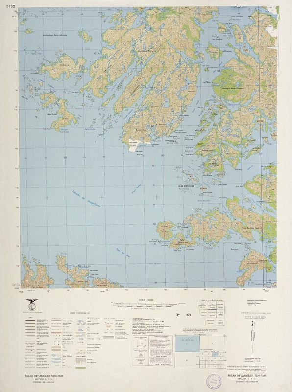 Islas Straggler 5230 - 7330 [material cartográfico] : Instituto Geográfico Militar de Chile.