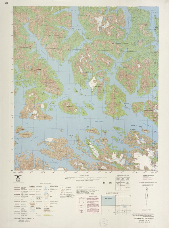 Seno Dyneley 5400 - 7115 [material cartográfico] : Instituto Geográfico Militar de Chile.