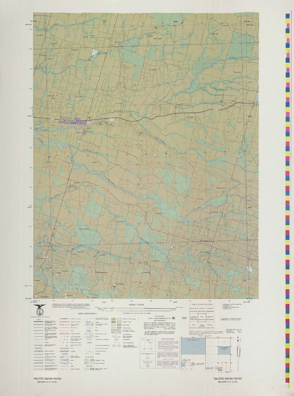 Vilcún 383730- 720730 [material cartográfico] : Instituto Geográfico Militar de Chile.