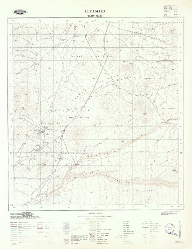 Altamira 2530 - 6930 [material cartográfico] : Instituto Geográfico Militar de Chile.