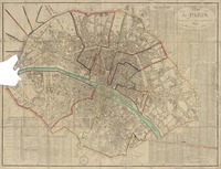Plan de Paris divisé en 12 arrondissements. [material cartográfico] :