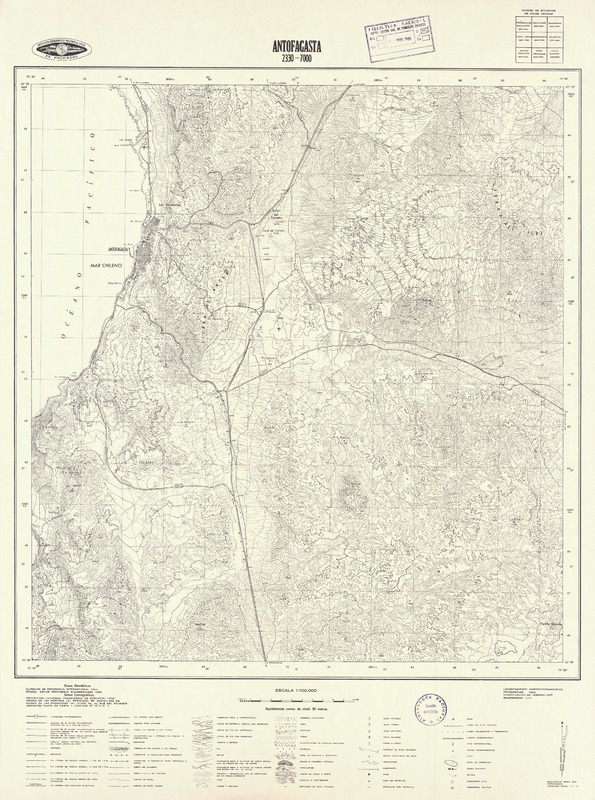 Antofagasta 2330 - 7000 [material cartográfico] : Instituto Geográfico Militar de Chile.
