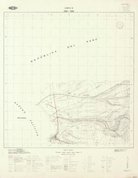 Arica 1800 - 7000 [mapa] : Instituto Geográfico Militar de Chile.