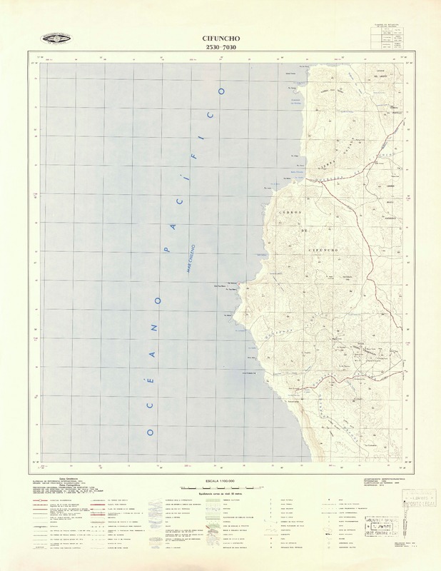 Cifuncho 2530 - 7030 [material cartográfico] : Instituto Geográfico Militar de Chile.