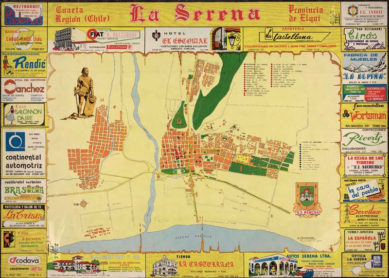 La Serena Provincia de Elqui, Cuarta Región (Chile) [material cartográfico] :