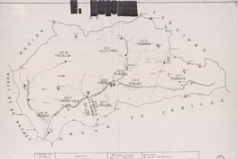 Comuna de Petorca : [poblados principales y unidades vecinales] [material cartográfico] : dibujante Alberto Patricio Sartori Muñoz geográfo.