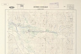 Estero Cholqui 334500 - 710000 [material cartográfico] : Instituto Geográfico Militar de Chile.