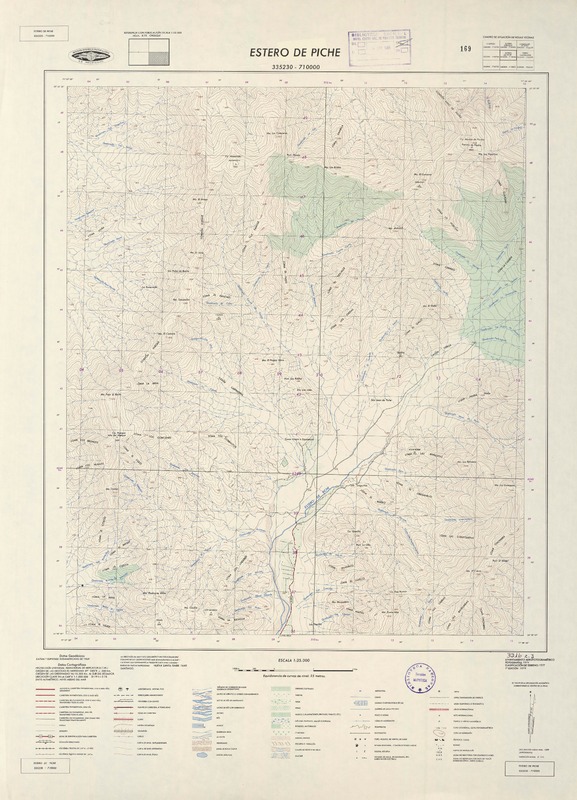 Estero de Piche 335230 - 710000 [material cartográfico] : Instituto Geográfico Militar de Chile.