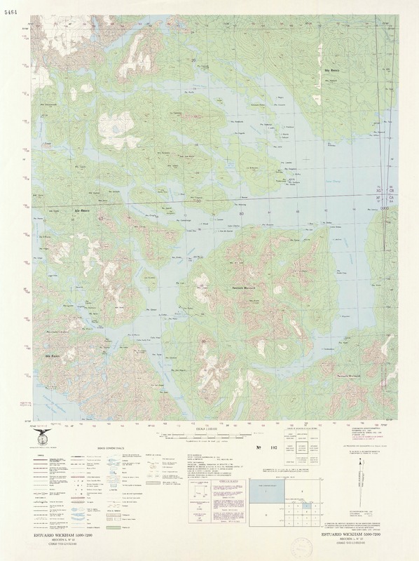 Estuario Wickham 5300 - 7200 [material cartográfico] : Instituto Geográfico Militar de Chile.