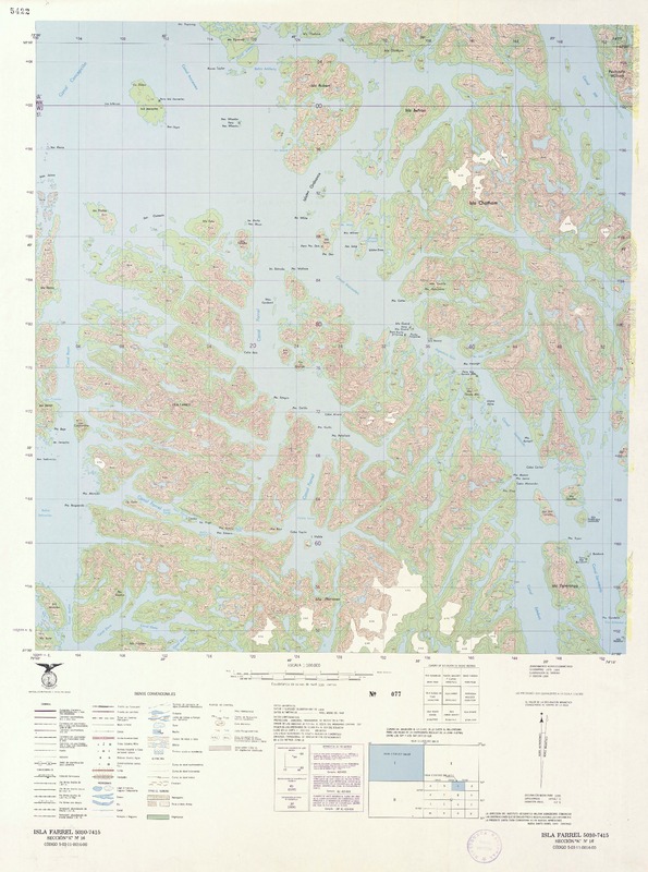 Isla Farrel 5030 - 7415 [material cartográfico] : Instituto Geográfico Militar de Chile.