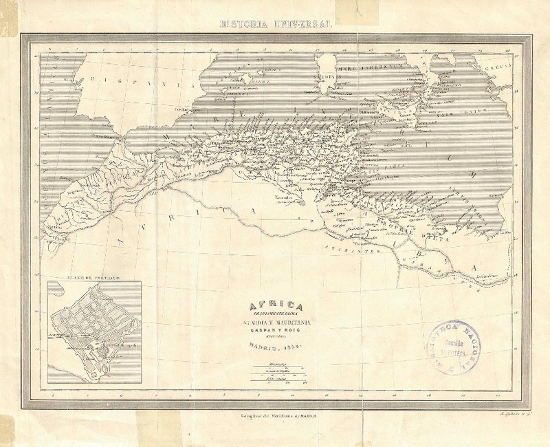 Africa propiamente dicha Numidia y Mauritania [material cartográfico] :