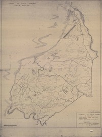 Comuna de Santo Domingo plano general [material cartográfico] : dibujo, Juan Meza U. y Manuel Gómez G.