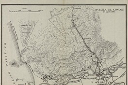 Batalla de Concón 21 agosto 1891. [material cartográfico] :