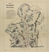 Mapa de los ventisqueros en el Valle del Plomo  [material cartográfico]