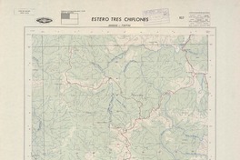 Estero Tres Chiflones 400000 - 730730 [material cartográfico] : Instituto Geográfico Militar de Chile.