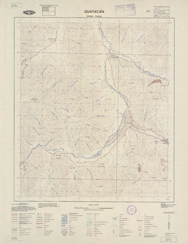 Guayacán 323000 - 705230 [material cartográfico] : Instituto Geográfico Militar de Chile.